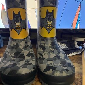 11/12 DC black batman rain boots